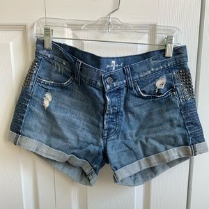 7 For All Mankind Jean Shorts